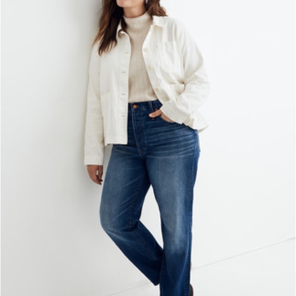 Madewell Ash Wood Chore Coat White Lightweight Jacket Size Small - Picture 8 of 9